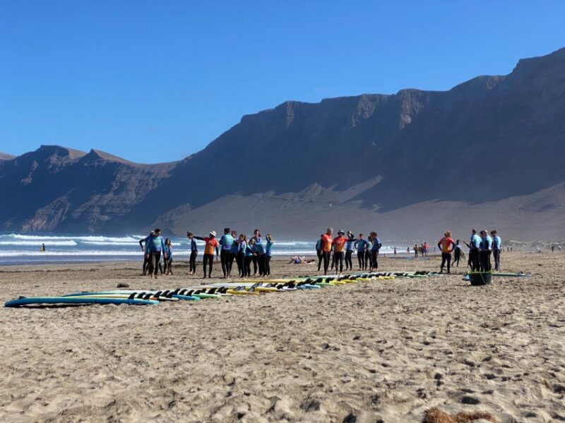 Lanzarote: Famara Beach Surfing Lesson for All Levels - Meeting Point and Logistics
