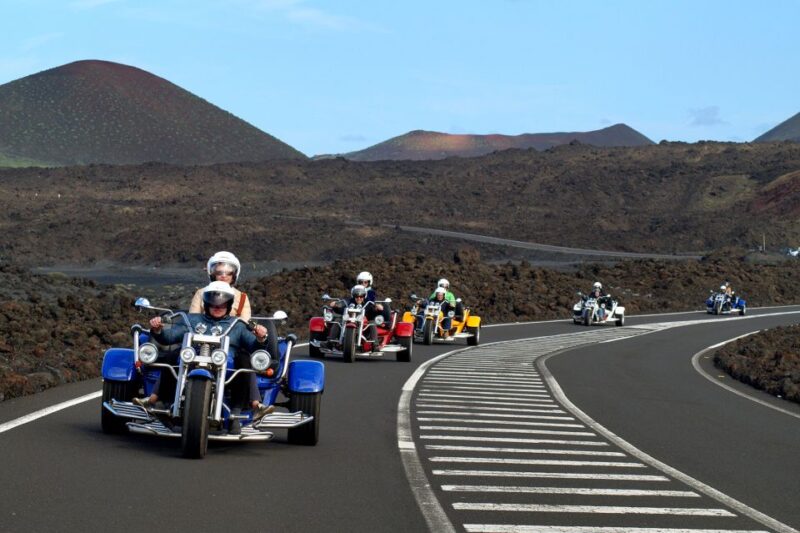 Lanzarote: Three Wheeler Trike Tour for Three People - Visiting La Santa and Timanfaya