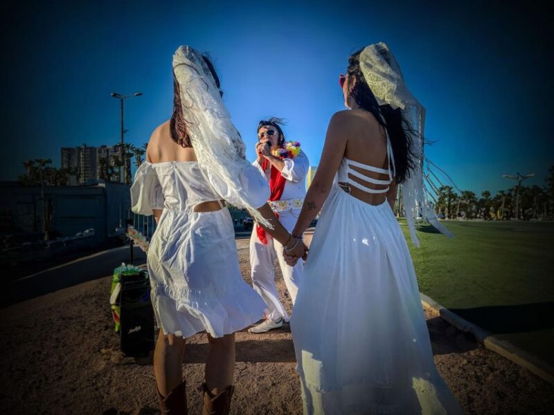 Las Vegas: Elvis Wedding With Las Vegas Sign Photos Included - Transportation to Las Vegas Sign
