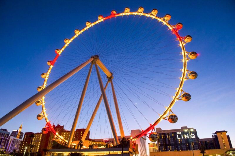 Las Vegas: High Roller Entry Ticket With In-Cabin Open Bar - Panoramic Views of Las Vegas