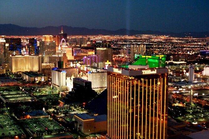 Las Vegas Night Flight by Helicopter With Lunch at Buddy Vs at Venetian Resort - Helicopter Flight Experience