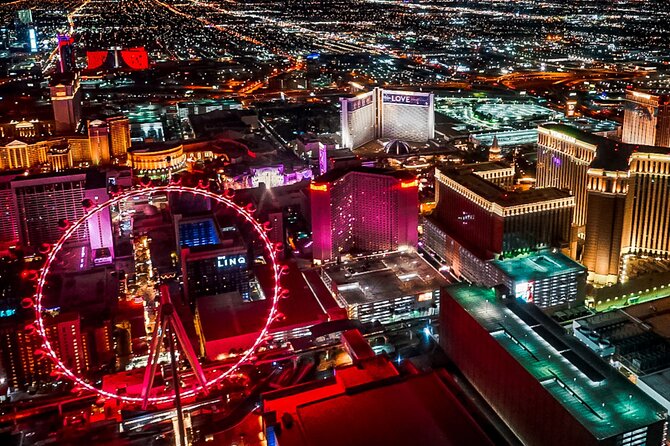 Las Vegas Night Flight by Helicopter With Lunch at Buddy Vs at Venetian Resort - Booking and Cancellation Policies