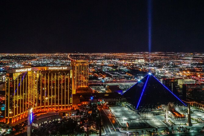 Las Vegas Night Flight by Helicopter With Neon Museum Admission - Transportation and Pickup