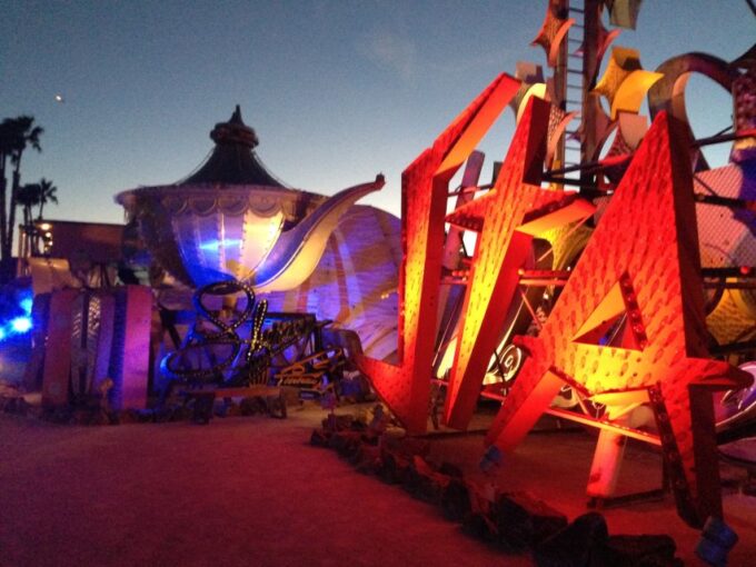 Las Vegas: Night Helicopter Flight and Neon Museum Tour - Augmented Reality Light Show