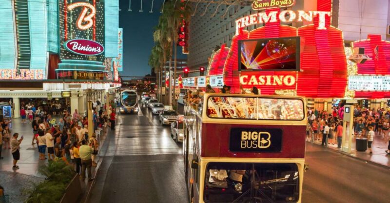 Las Vegas: Sightseeing Night Tour by Open-top Bus - Tour Inclusions