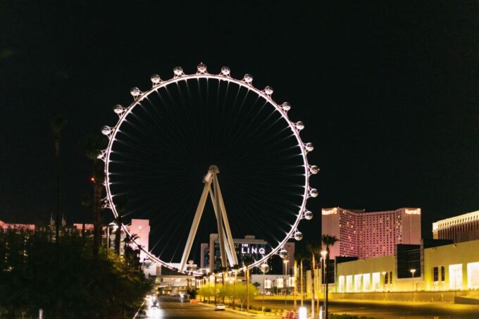 Las Vegas: Sightseeing Night Tour by Open-top Bus - Atomic Golf Driving Range