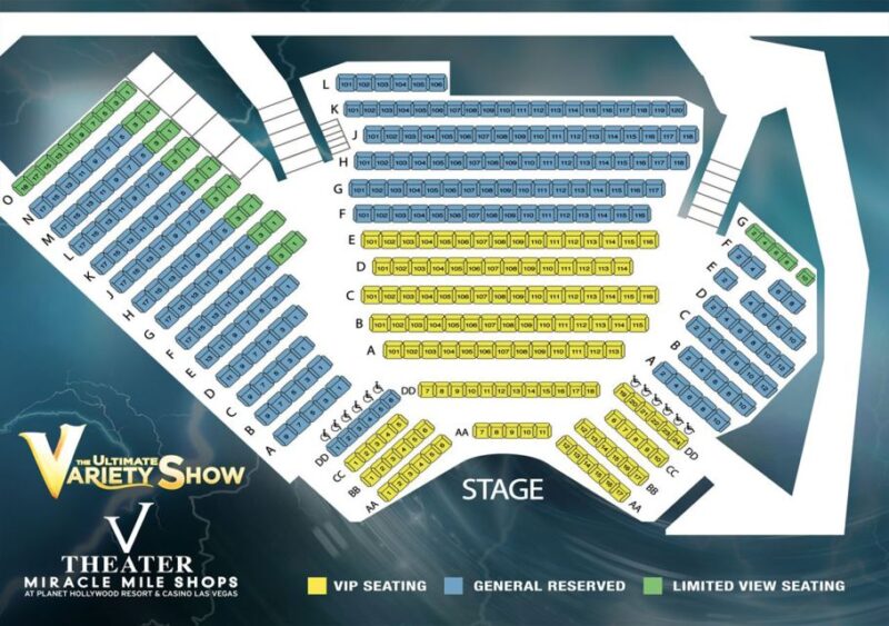 Las Vegas: V The Ultimate Variety Show Entry Ticket - Performance Highlights