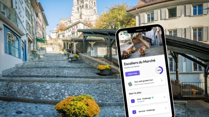 Lausanne: Exploration Game and City Tour on Your Phone - Palud Square and Escaliers Du Marché