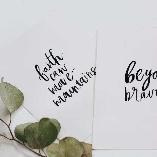 Learn Hand Lettering - Material Inclusions
