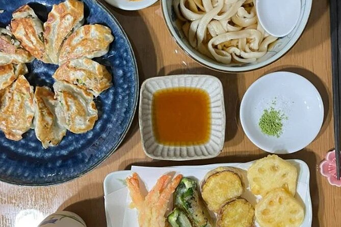 Learn to Make Home Style Tempura Udon and Gyoza - Serving and Enjoying the Meal