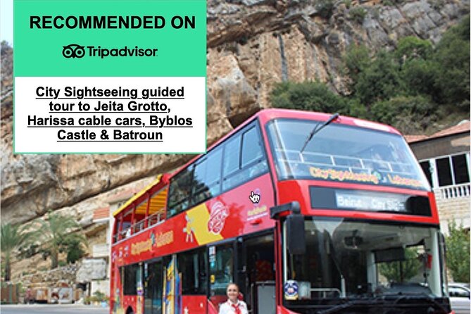 Lebanon Tour Jeita-Harissa & Byblos W/Pickup,Lunch,Entries +Guide - Private Tour Guarantee