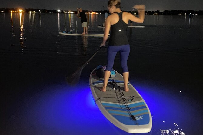 LED Glow in the Dark Clear Kayak or Clear Paddleboard in Paradise - Moonlight Adventure