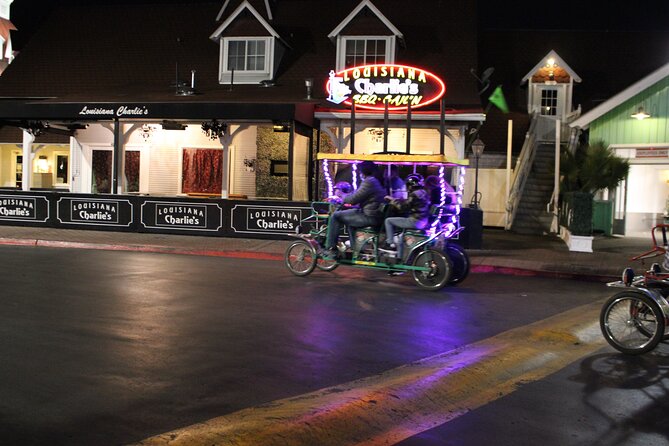 LED Illuminated Surrey Night Rides in Long Beach Shoreline Village - Key Points