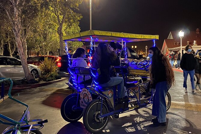 LED Illuminated Surrey Night Rides in Long Beach Shoreline Village - Unique LED Lighting Experience