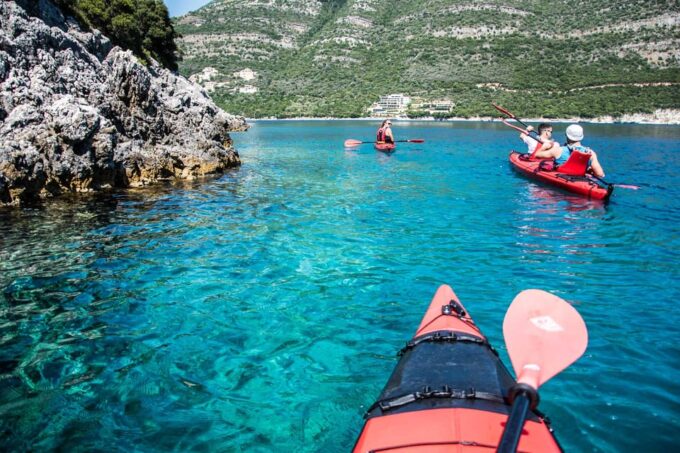 Lefkada: Blue Cave Kayak Tour With a Taste of Greece - Free Cancellation and Payment Options