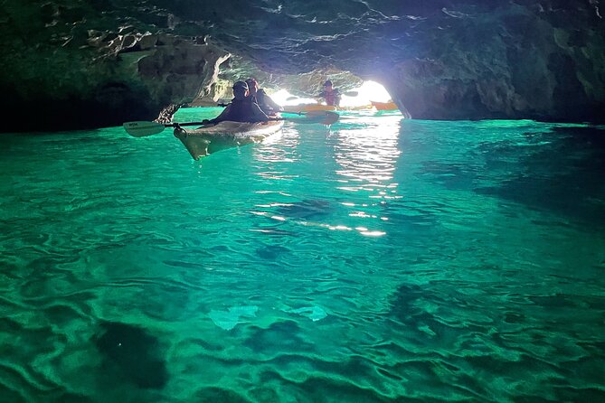 Leuca Kayak Tour With Swimming Stop and Speleo-Trek in a Cave - Exploring Leucas Caves and Coastline
