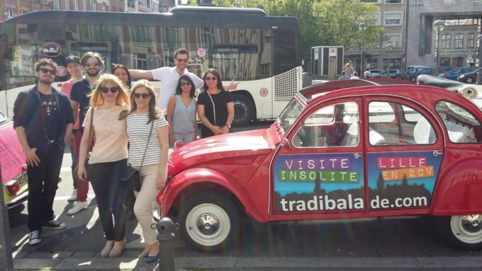 Lille Driving Tour by Convertible Citroen 2CV - Experience the Iconic Citroen 2CV