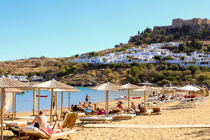 Lindos Day Cruise From Rhodes Town With Swimming Stops and Hotel Transfers - Swim Stops and Beach Time
