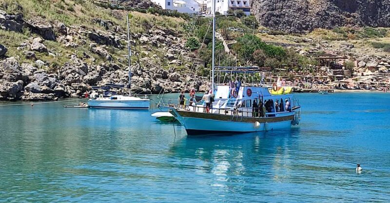 Lindos: Rhodes South-East Coast Cruise With Swim Stops - Pickup and Transportation
