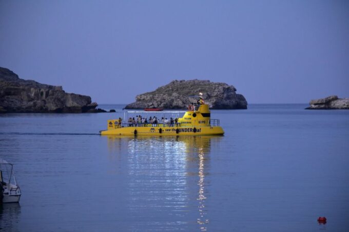 Lindos: Submarine Cruise With Swimming Stop at Navarone Bay - Frequently Asked Questions