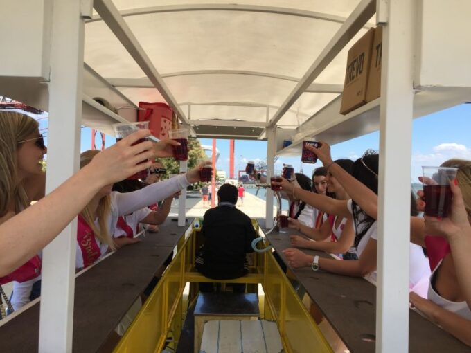 Lisbon: 1-Hour Beer or Sangria Bike Sightseeing Tour - Unlimited Drinks and Music