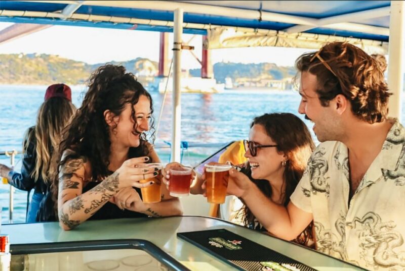 Lisbon: Sunset Catamaran Tour With Music and Drink - Included Experiences
