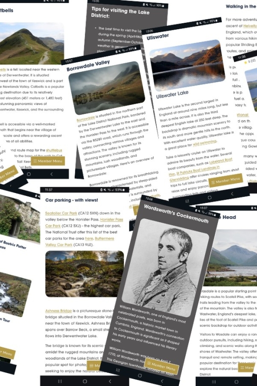 Literary Lake District (Interactive Guidebook) - Hiking and Literary Connections