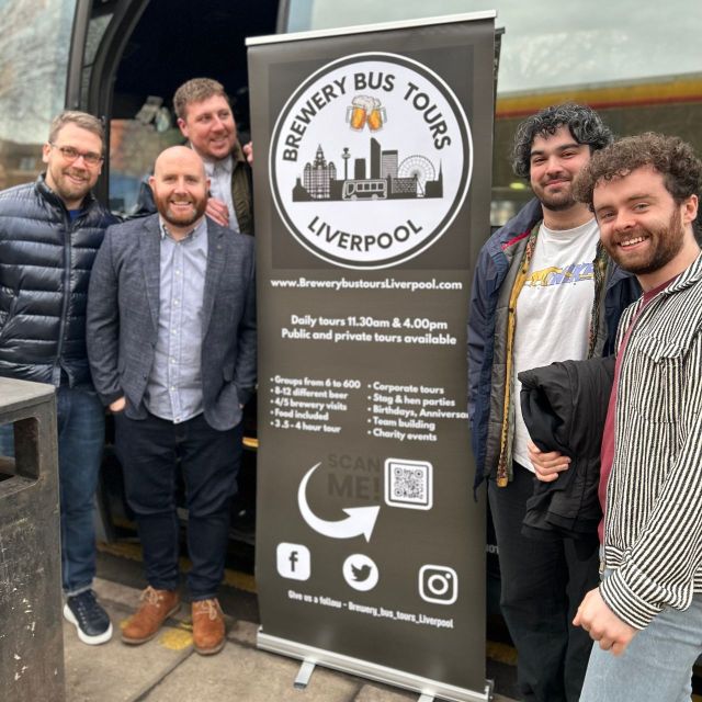 Liverpool: Brewery Bus Tour With Beer Tasting and Pizza - Meeting Point and Start/End Locations