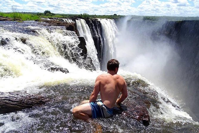 Livingstone Island and Devils Pool Walking Safari - Walking Along Victoria Falls