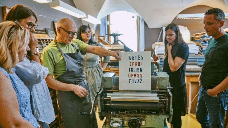 Ljubljana: Print a Poster in an Old Print Shop - Hands-On Activity