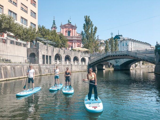 Ljubljana: Stand-Up Paddle Boarding Tour - Paddling on the River