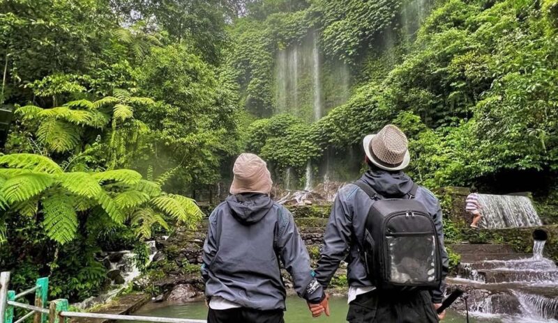 Lombok: Benang Kelambu Waterfall, Village, Beach, and Hill - Merese Hill