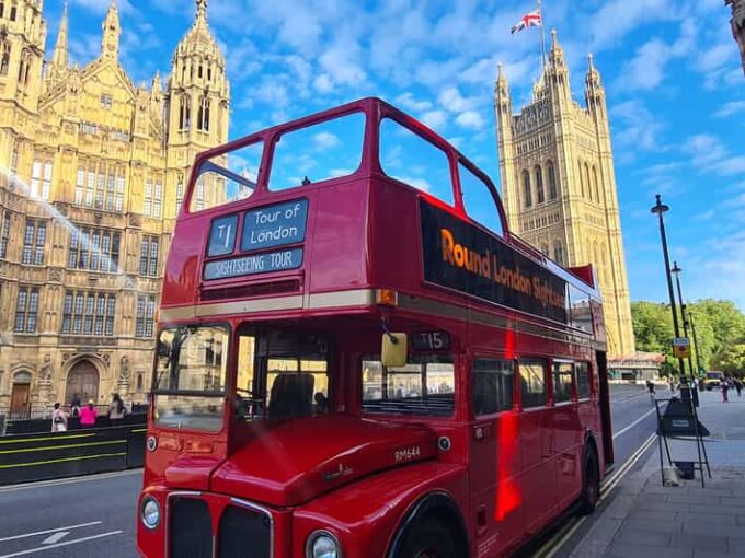 London: Guided Sightseeing Tour on a Vintage Open-Top Bus - Inclusions and Exclusions
