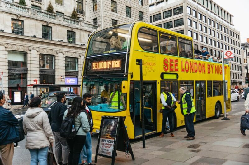 London: London by Night Sightseeing Open-Top Bus Tour - Guided Bus Tour