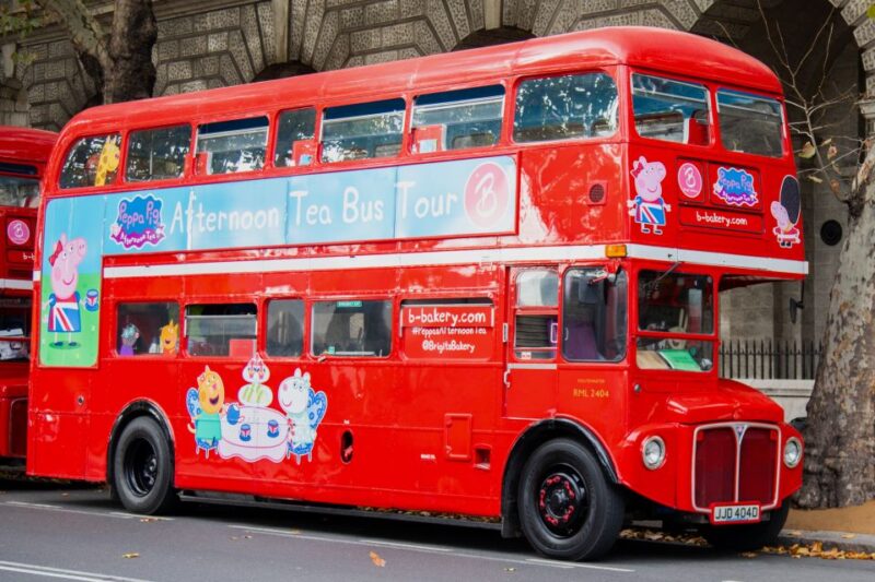 London: Peppa Pig Afternoon Tea Bus Tour With Audio Guide - The Routemaster Double-Decker Bus Tour