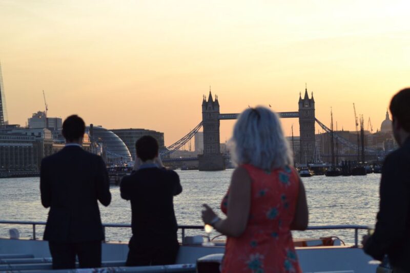 London: River Thames Evening Cruise With Bubbly and Canapés - Savor Sparkling Wine and Canapes