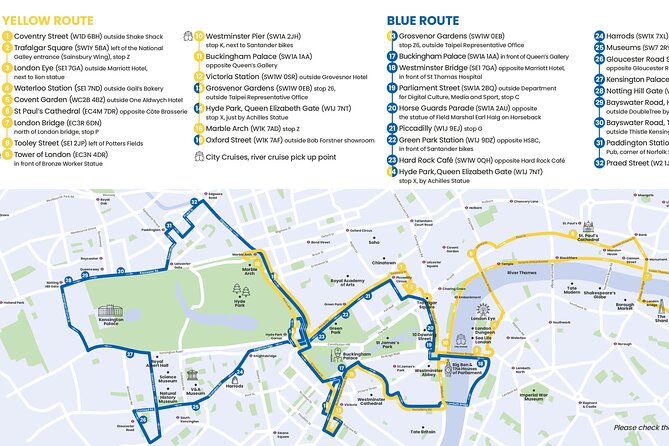 London Tootbus Discovery Hop-on Hop-off Bus Tour - Stops and Points of Interest