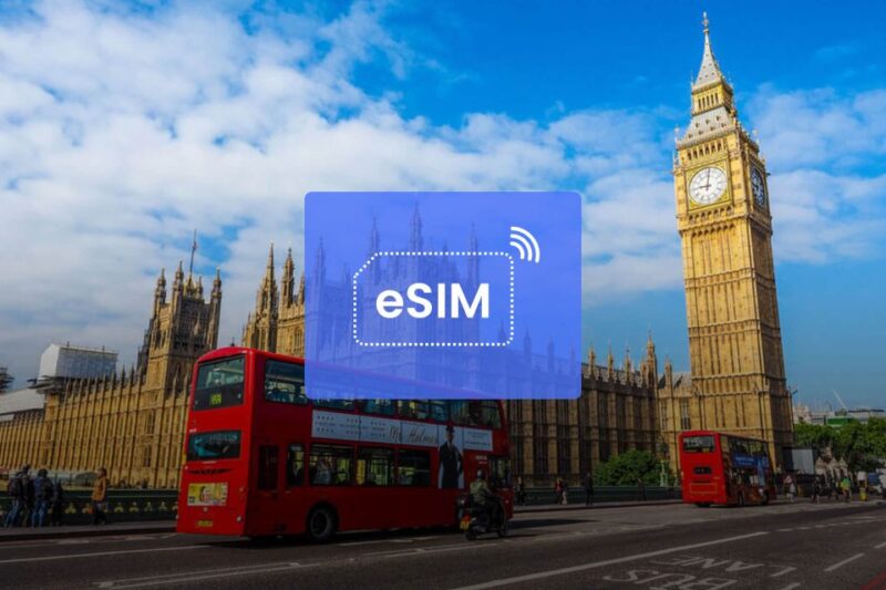 London: UK and Europe Esim Roaming Mobile Data Plan - Accessing the Mobile Data Network