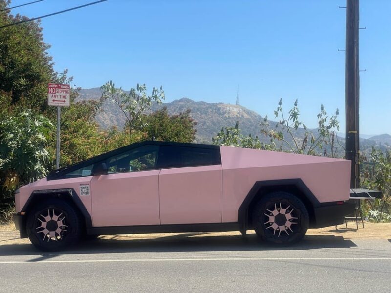 Los Angeles: 30-Minute Hollywood Sign Tesla Cyber Truck Tour - Unique Cybertruck Driving Opportunity