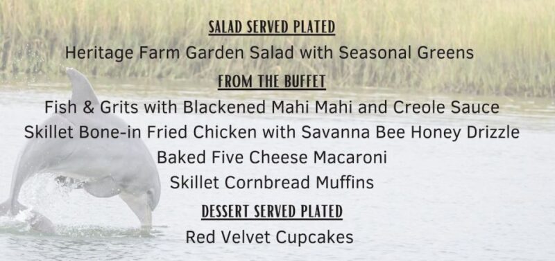 Lowcountry Lunch Buffet Cruise - Buffet Menu