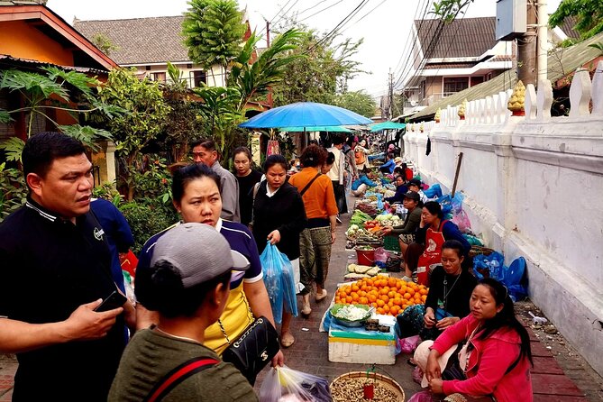 Luang Prabang Foodie Walking Tour and Monk Blessing - UNESCO Towns Quiet Backstreets
