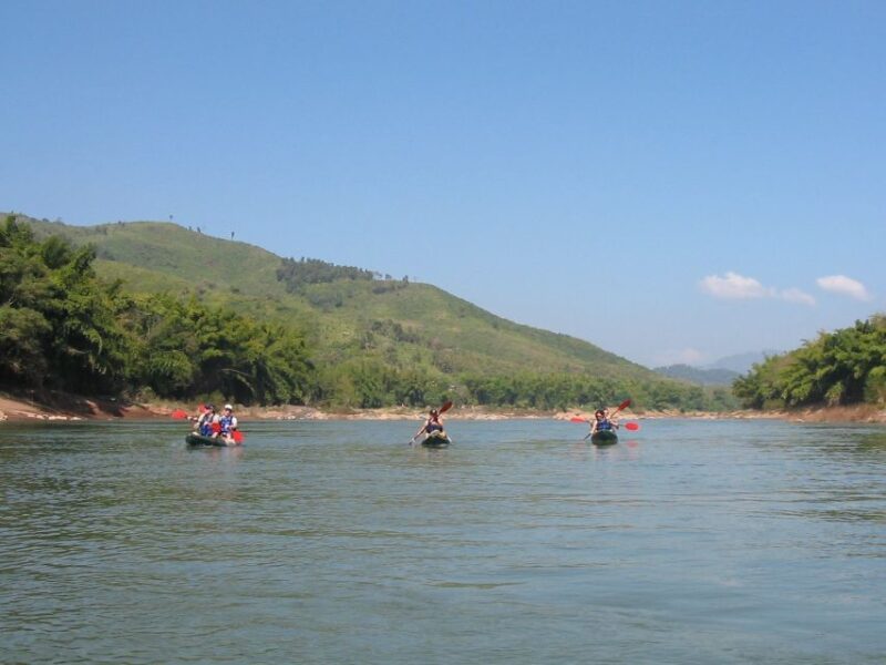 Luang Prabang: Kayak Tour to Pak Ou Caves - Kuang Si Falls