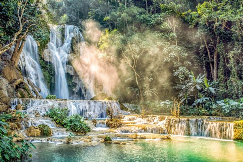 Luang Prabang: Kuang Si Bike Ride & Long-Tail Boat Cruise - Scenic Bike Tour