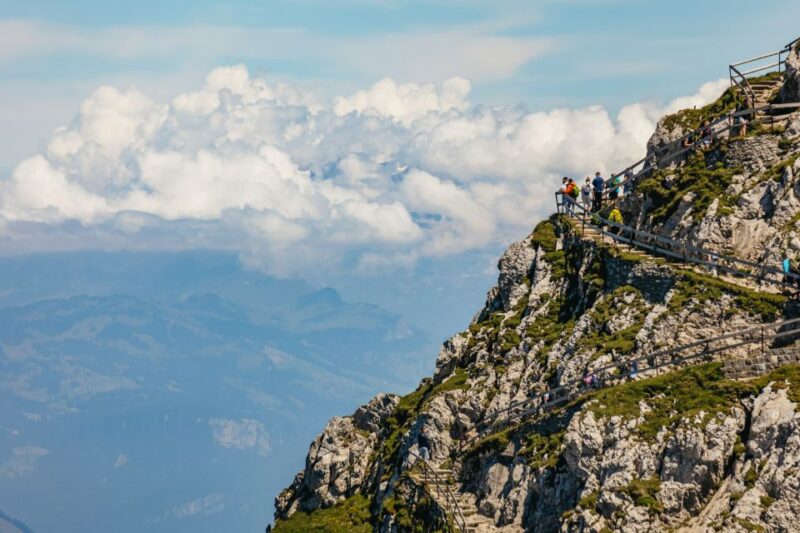 Lucerne: Mt. Pilatus Cable Car, Cogwheel Train & Lake Cruise - Descent by Cogwheel Train