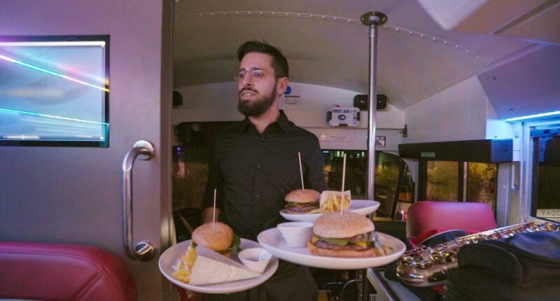 Luxembourg: American-Style Dinner in a Vintage Bus - Entertainment and Amenities