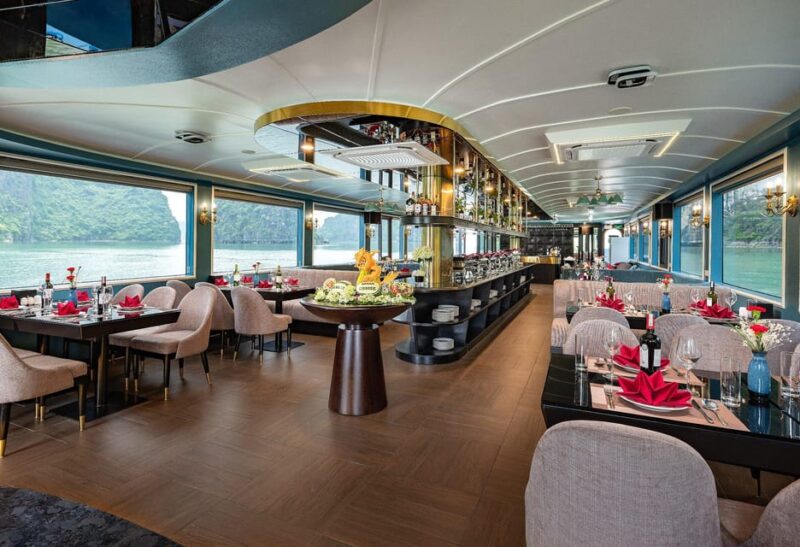 Luxury Cruise for Halong Bay 1 Day With Buffet Lunch - Sunset Party
