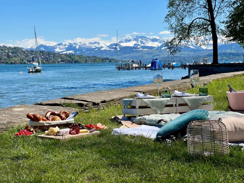 Luxury Picnic by Zurich Lake - Picnic Setup and Amenities