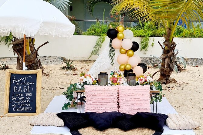 Luxury Private Picnic in Paradise Beach - Picnic Setup