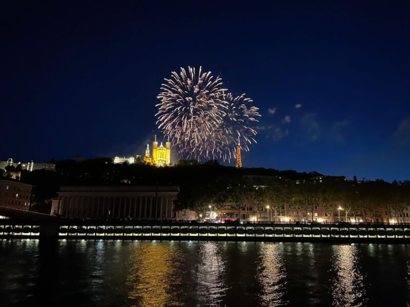 Lyon: Bastille Day Cruise With Appetizers and Fireworks - Cruise Route