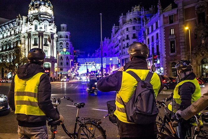 Madrid Christmas Lights Bike Night Tour - Meeting and Pickup